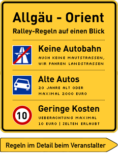Regeln Ralley Allgäu-Orient
